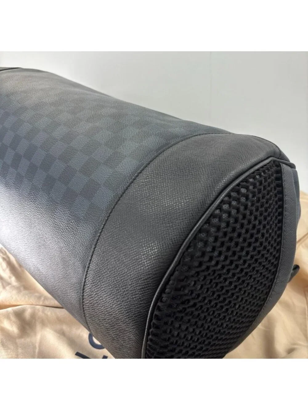 Louis Vuitton Damier Cobalt Match Point Polochon Boston Bag
